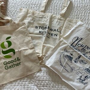 Canvas Tote Bag Set